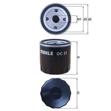 Oil Filter For Austin Mini MK1 1000 Mayfair Sport Mahle