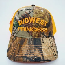 Chappell Roan Midwest Princess Ball Cap Embroidered Camouflage Neon Orange Mesh