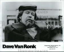 1989 Press Photo Entertainer Dave Van Ronk - pip07553