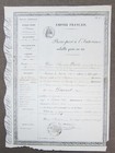 1859 Empire Français - Passeport à l'intérieur - Commune de Poissons Haute-Marne