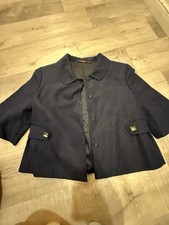 Elie Tahari Luxury 65 Silk Blend Textured Evening Jacket Jeweled Button Sz M