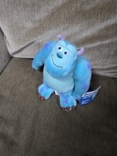 Disney Store Monsters Inc Sulley Bean Bag Plush 9" With Tags James P Sullivan