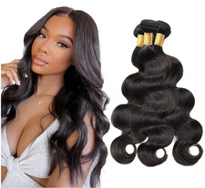 Body Wave Bundles Virgin Human Hair 16 18 20 Inch 3 Pack - 1B