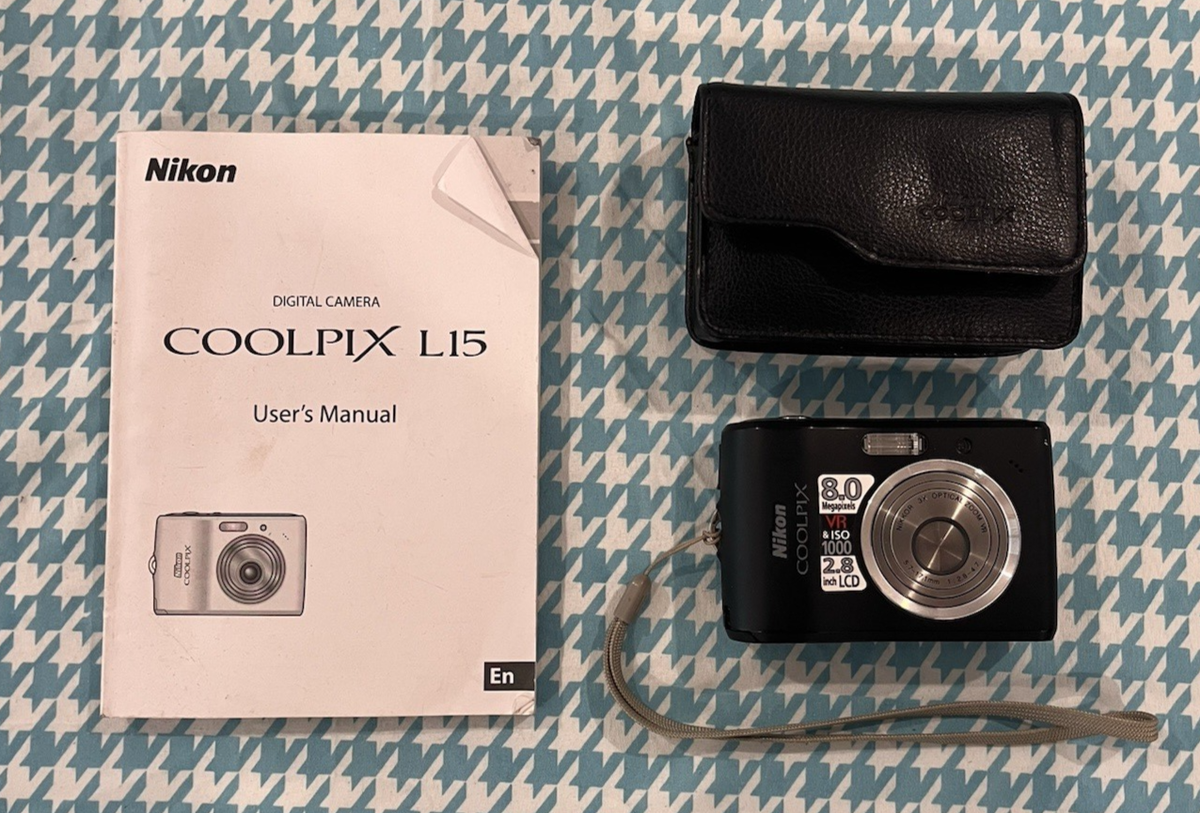 動作確認済み Nikon coolpix L15 スマホ転送 4セット Nikon Coolpix L15 8.0 MP Compact Digital Camera W/Manual, Nikon
