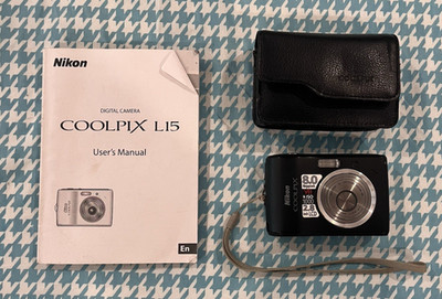 Nikon Coolpix L15 8.0 MP Compact Digital Camera W/Manual, Nikon