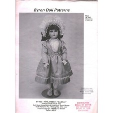 Byron Doll Patterns BY-132 Tete Jumeau Camille 16 Inch Doll Pattern 1983 Vintage