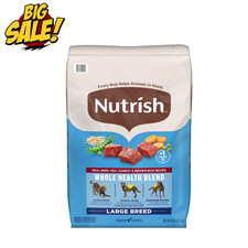 Rachael Ray Nutrish Large Breed Beef Pea Carrot Brown Rice Dog Food 40 lb