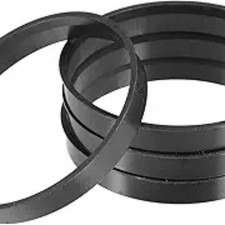 71.5mm to 67.1mm Universal Car Hub Centric Rings Black - Pack of 4 67.1mm
