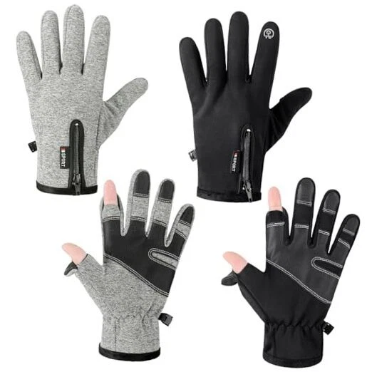 Windproof Waterproof Fingerless Gloves Winter Touchscreen X-Large 2 Black,Gray
Opens in a new window
