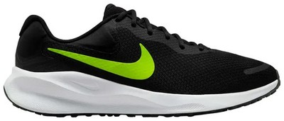 Nike Revolution 7 Road Running Shoes Black White Volt FB2207-010 Men's Size 12.5