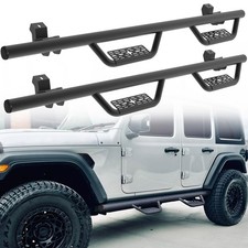 for Wrangler JL Side Steps Nerf Bars Compatible for 2018-2025 Jeep Wrangler JL