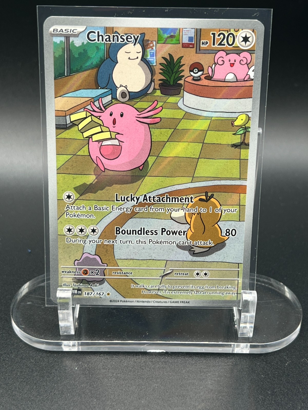 Pokemon Twilight Masquerade Chansey 187/167 IR