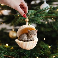 Forest Animal Acorn Ornament-Cozy Forest Christmas-Ornament,2D Acrylic-Hang U6L0