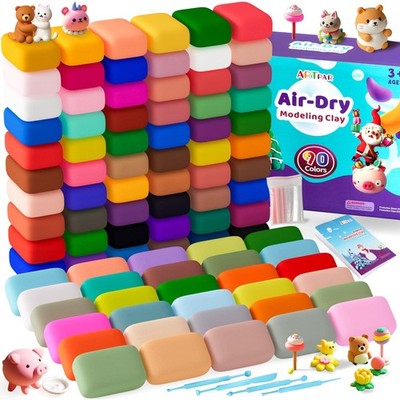 ARTPAR Air Dry Clay for Kids,90 Colors Modeling Model Variable, 90