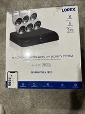 Lorex 4K Ultra Security System 8 Channel DVR with 6 C883DA 4K Bullet Cameras