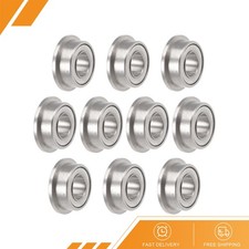 10pcs - MF63ZZ Flange Ball Bearing 3x6x2.5mm Full Complement Bearings