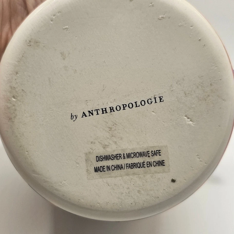 Taza de cerámica colorida Anthropologie Monogram R Foto 3 de 4