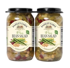 Paisley Farm Four Bean Salad Greens Kidney Ceci and Wax Beans Pack of 2