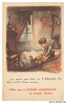 BQ-BFP1-0676-ILLUSTRATEURS - POULBOT - on dort pas bien à l'hopital - Les lit - Photo 1/2
