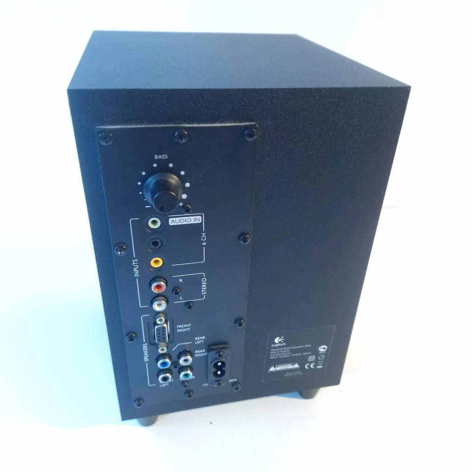 Logitech Z506 5.1 Surround Sound Lautsprechersystem Subwoofer funktioniert ohne Stecker - Bild 4 von 4