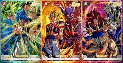 Dragon Ball Super card game Fusion World Gogeta Pack FP-079-081 3