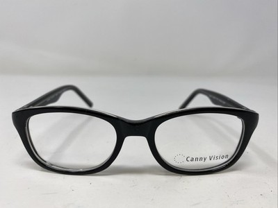 Canny Vision JELLY BLACK/CRYSTAL 45-17-125 Full Rim Eyeglasses Frame B927