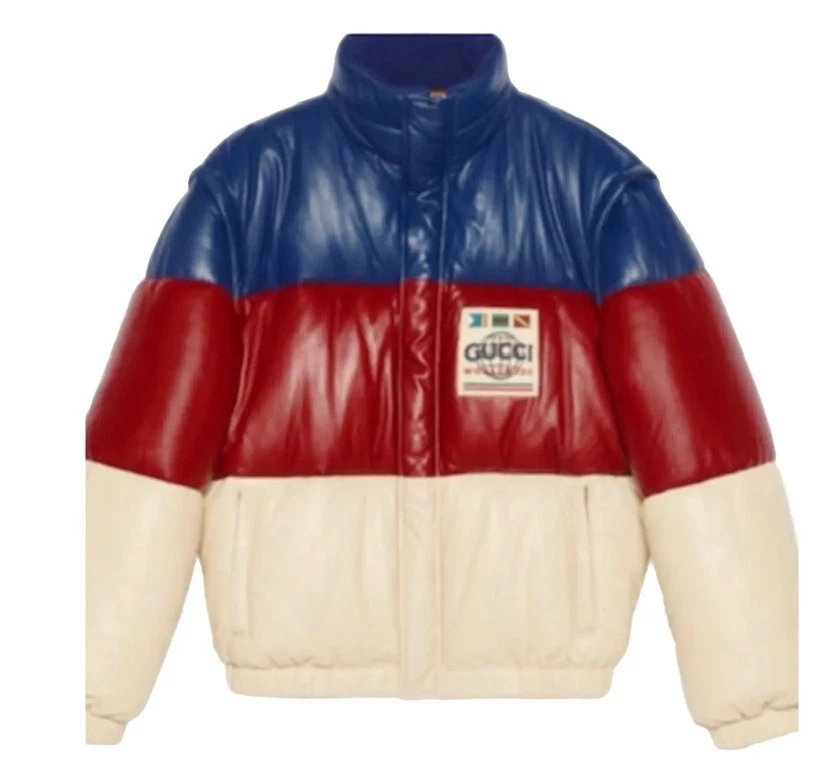 Gucci Leather Outer Shell Blue Coats, Jackets & Vests for Men for