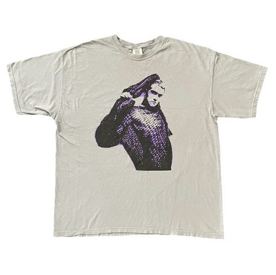 Omar Apollo Seeing Is Believing Double Sided Graphic T-Shirt Gray XXL