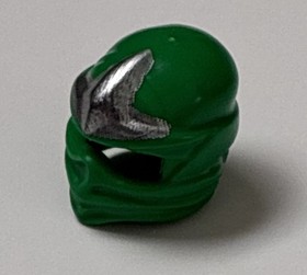 Lego Ninjago GREEN NINJA MINIFIG HELMET - Lloyd ZX Minifigure Head Wrap 9450 NEW
