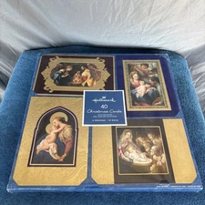 40 Hallmark Religious Christmas Cards 4 Beautiful Designs Sealed Mary Jesus God