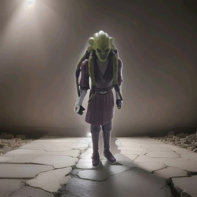 Hasbro 2009 LFL C-001 C Star Wars Clone /Wars Kit Fisto 3,75''