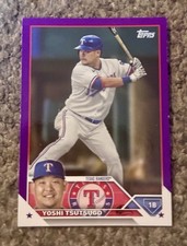 2023 Topps Series 2 - Yoshi Tsutsugo #404 Purple - Meijer Exclusive - RANGERS