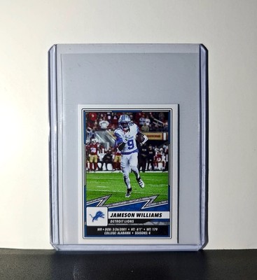 Jameson Williams 2025 Panini NFL #381 Sticker Detroit Lions