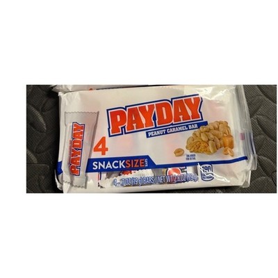 Payday Peanut Caramel Bar Snack Size 4 Count 2.8 oz Multi Pack Gluten Free 5/26