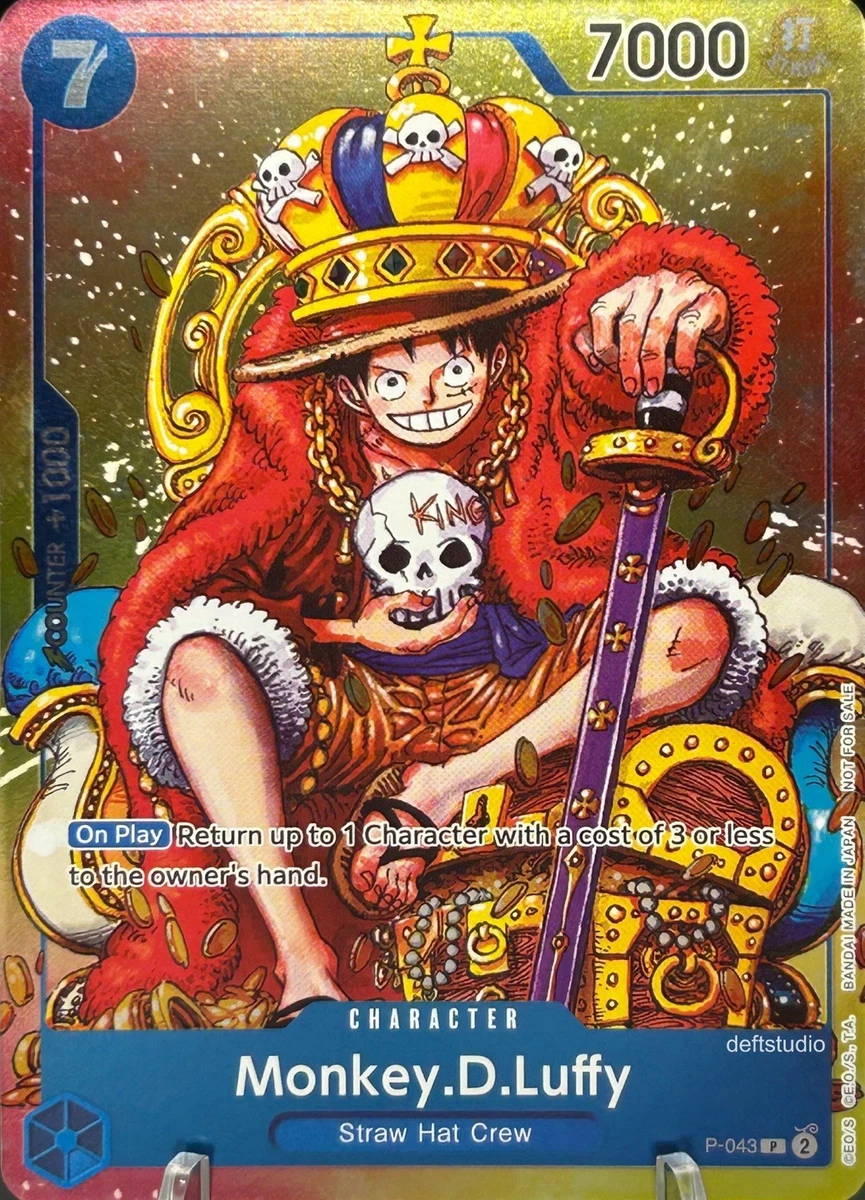 Monkey.D.Luffy P-043 One Piece Promotion Cards for sale | eBay