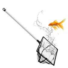 Aquarium Fish Net, 6 Inch Fine Mesh Fish Tank with Extendable 9-24 inch Long ...