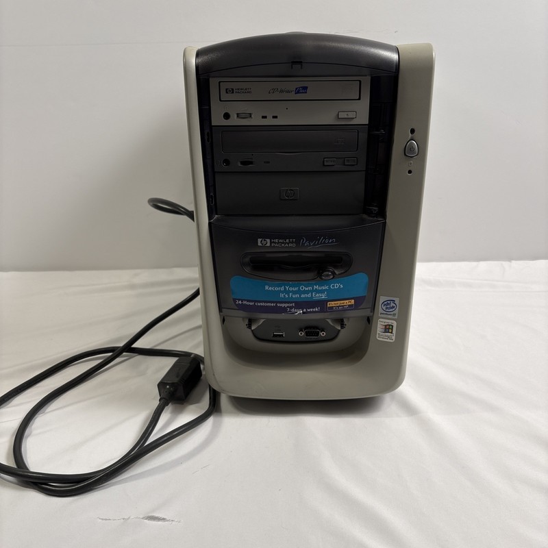 Vintage HP Hewlett-Packard 6545C Pavilion PC CPU Computer Translucent Case 90 S7