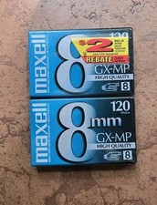 Maxell 8mm GX-MP High Quality 120 Camcorder Video Cassette Tapes Lot of 2