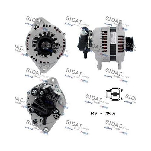 Alternateur Sidat A12HT0463A2 pour Isuzu et pièces moteurs essence diesel