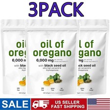 3X Micro Ingredients Oil of Oregano Softgels 6000mg Per Serving,900 Count total