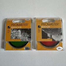 Vintage ProMaster 58mm Green P01 & Red R2 Cam...