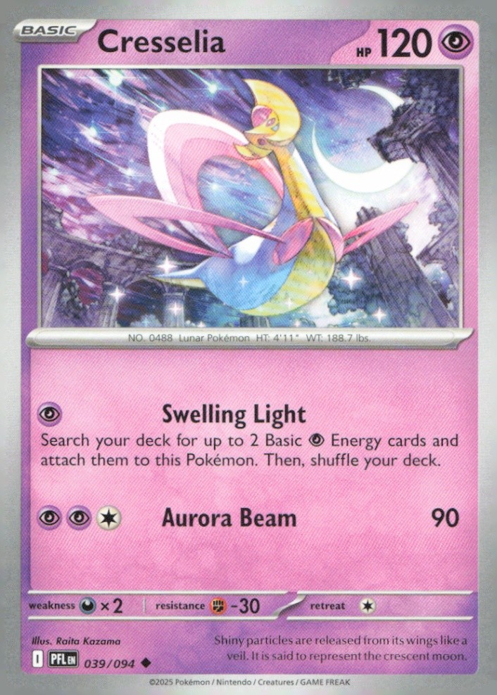Cresselia Uncommon ME02: Phantasmal Flames 039/094 NM