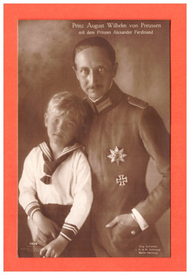 AK Prinz August Wilhelm von Preußen, Prinz Alexander Ferdinand ungebraucht    -C