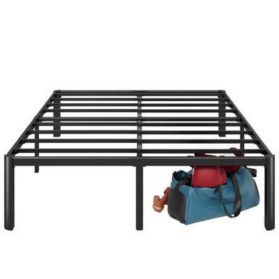 ZINUS VAN 16'' METAL PLATFORM BED, NO BOX SPRING, BLACK, QUEEN