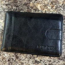 RUNBOX Slim Wallet for Men Minimalist Leather Bifold RFID Blocking