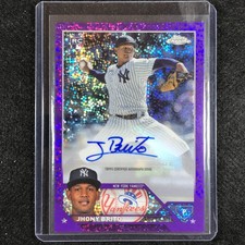 2023 Chrome Update Jhony Brito Rookie Auto Purple Speckle 261/299