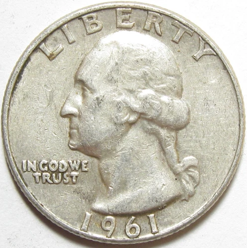 1961-D Washington Quarter — photo from the most recent tracked eBay sale