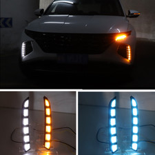 For Hyundai Tucson 2022-2023 Drl Led Daytime Running Light Bumper Fog Lamp 2pcs