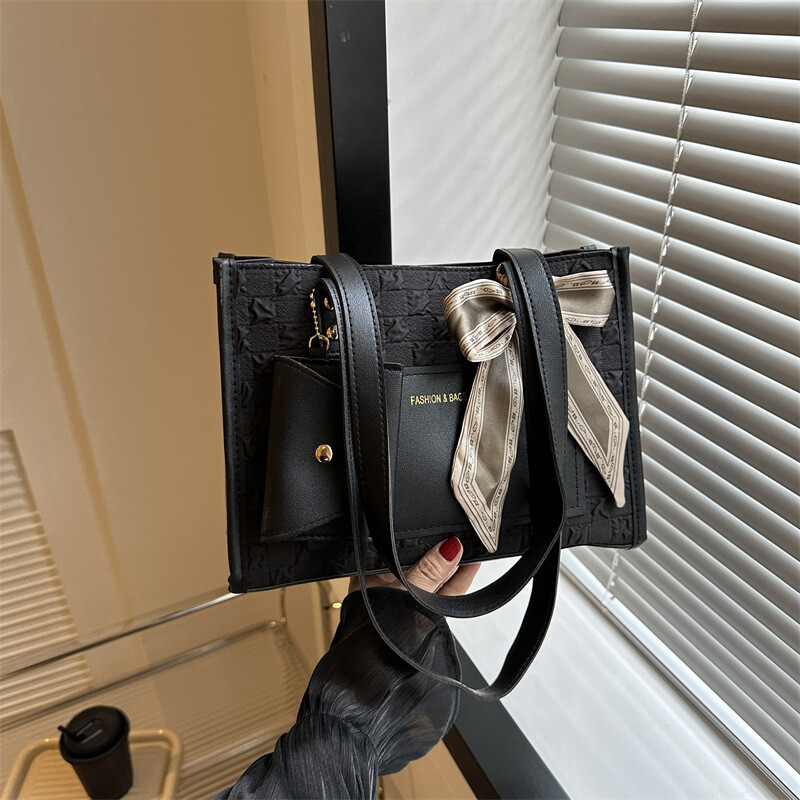 Chic Stylish Single Shoulder Tote Bag For Women Autumn New Trendy Pu