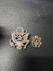 US Army Eagle vintage Sweetheart Brooch Pin WWII  — photo 4